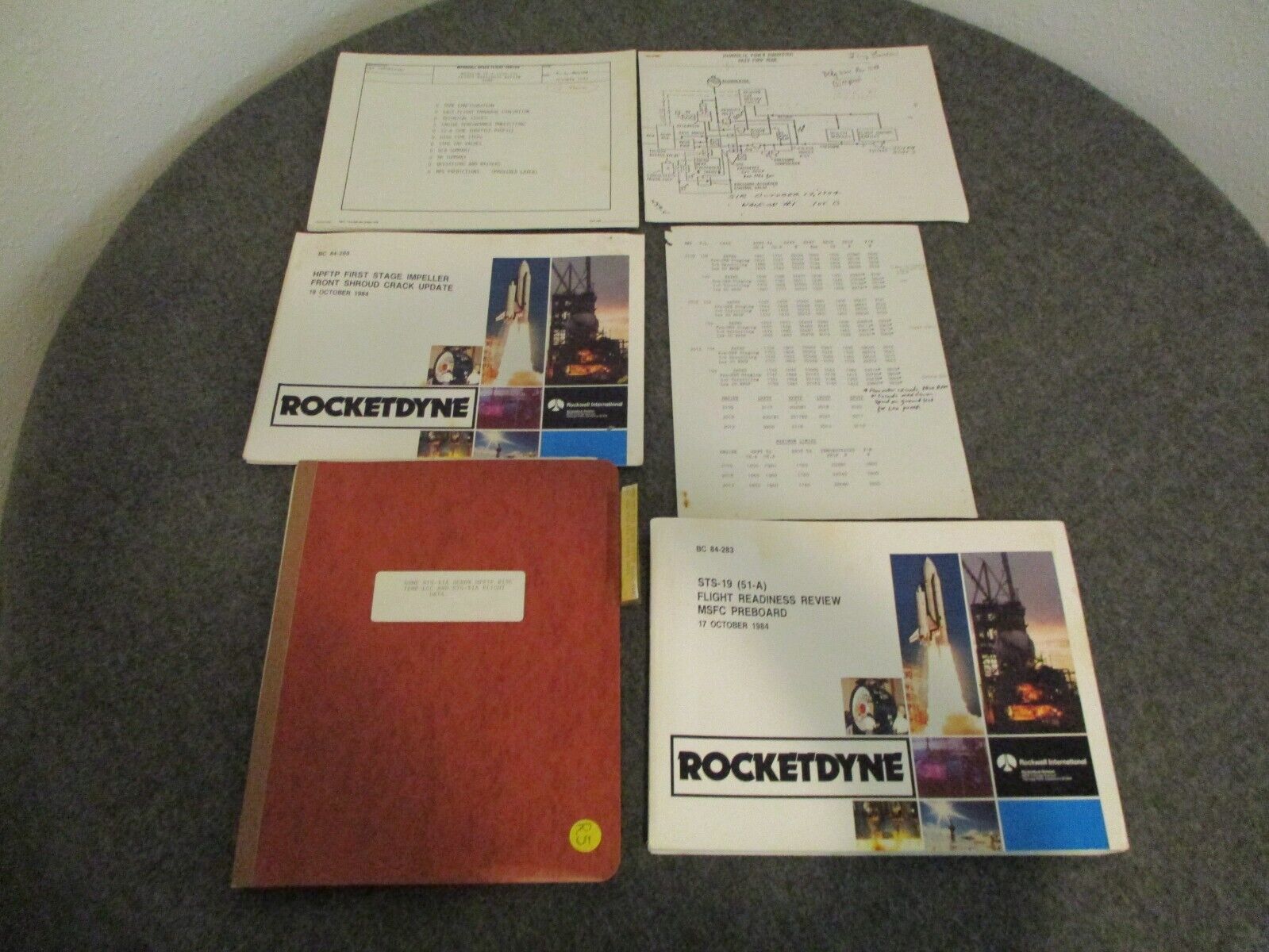 1984 NASA MSFC/ROCKETDYNE SHUTTLE STS-19/51-A SCRUB REPORT FLIGHT DATA READINESS