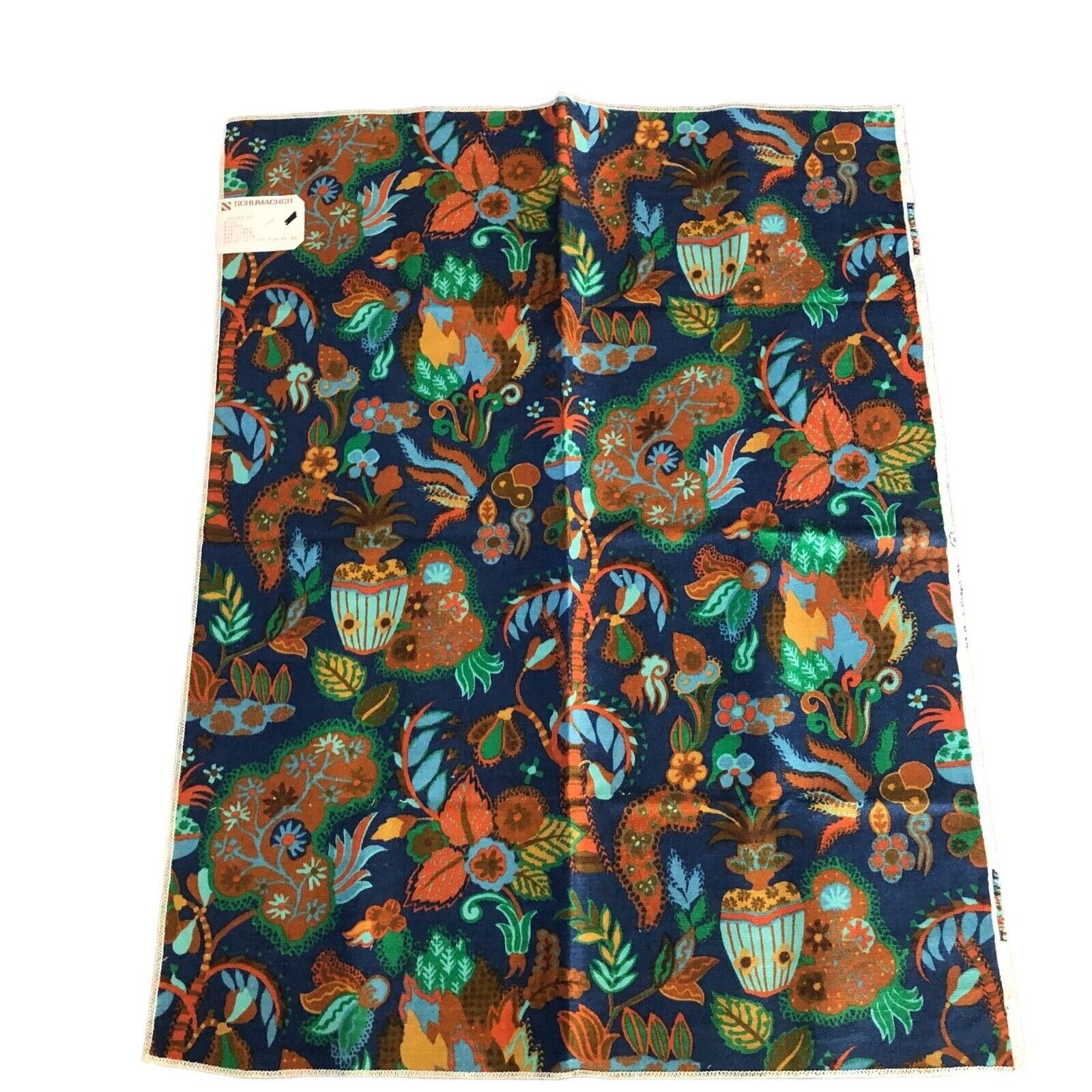 Schumacher Vintage  Linen Cotton Bharat Fabric Sample