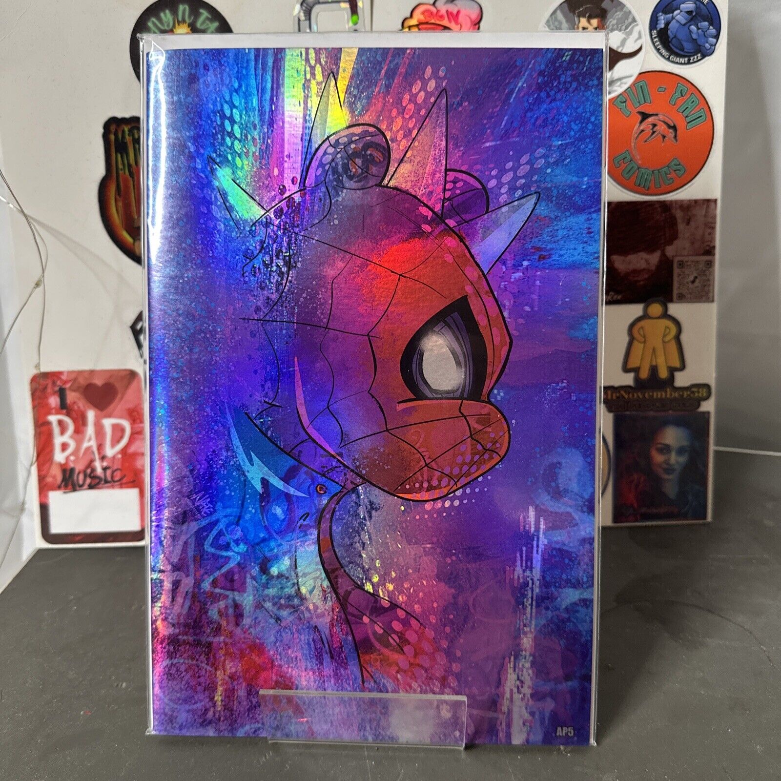 Do You Pooh: Pooh-Punk Artist Proof 5 Purple Holo-Foil by NateMadeIt Minty