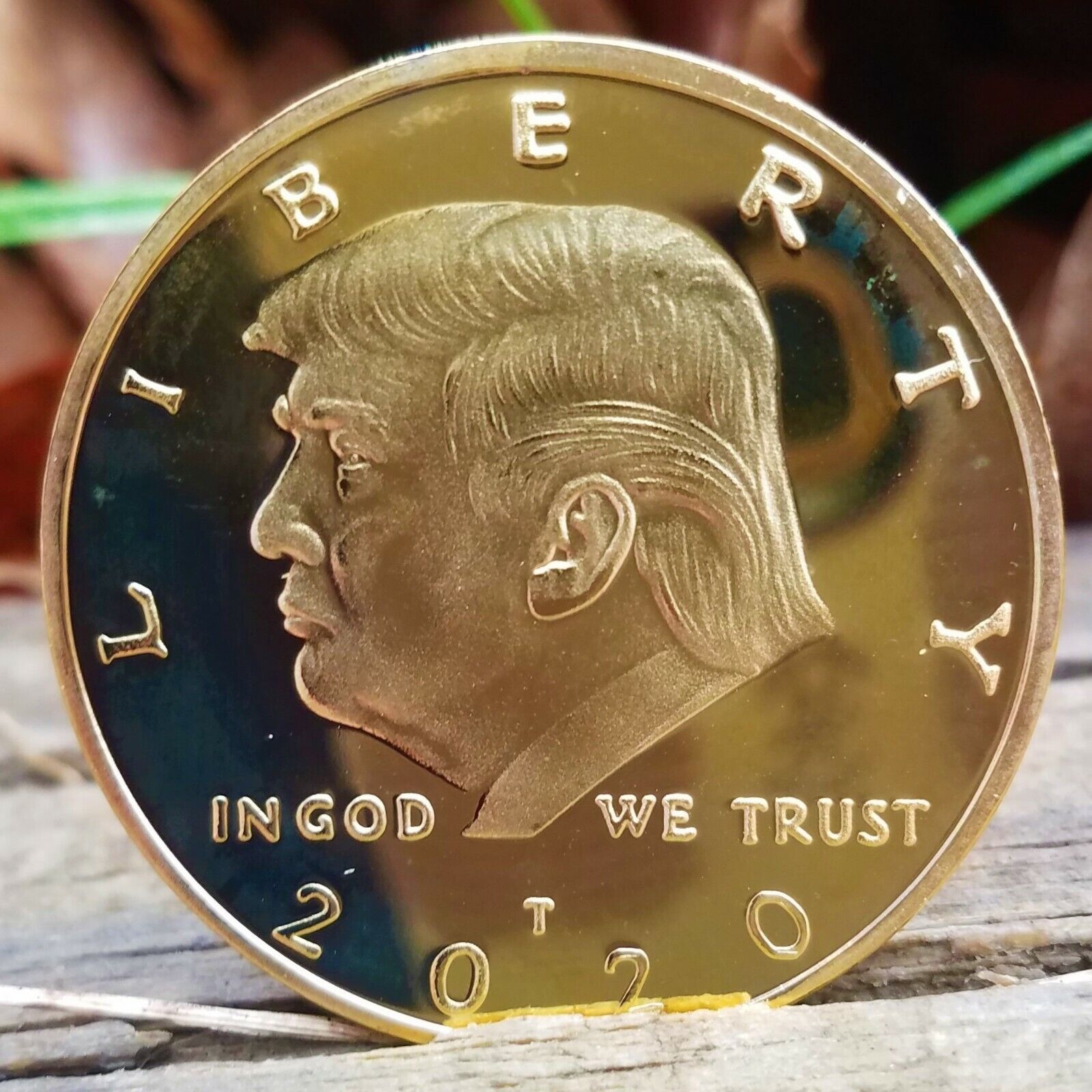 Trump 2020 Gold Plated Challenge Coin 45th President of the United States