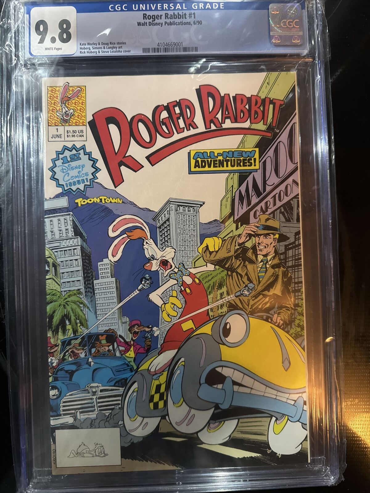 Roger Rabbit 1 CGC  9.8 NM/M   White Pages