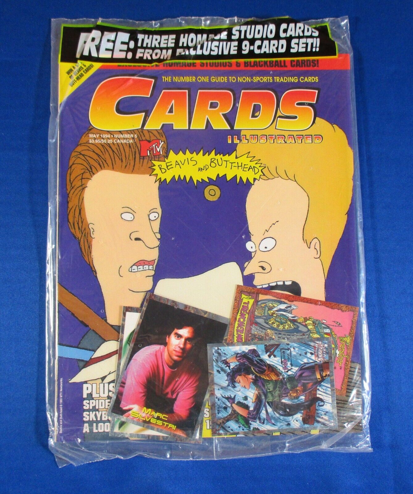 Cards Illustrated  Number 5 May 1994 Beavis  and Butthead Sealed With Card New