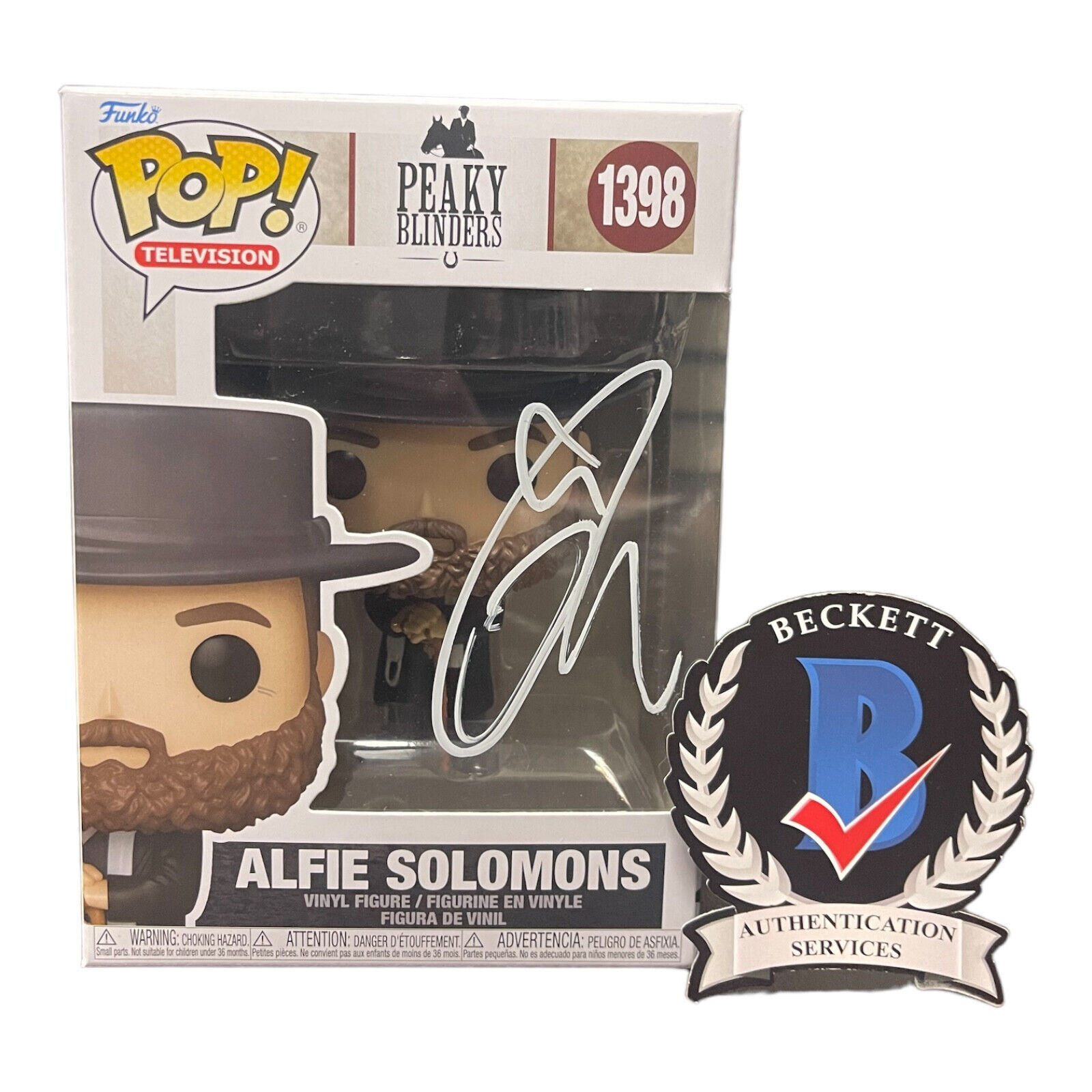 Tom Hardy Signed Autograph Peaky Blinders Funko Pop 1398 Beckett  BAS