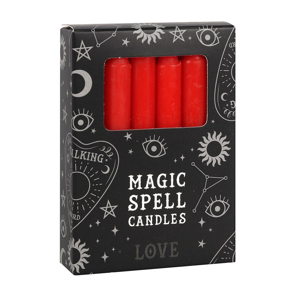 Love Red Ritual Spell Chime Candles in a 12 Pack