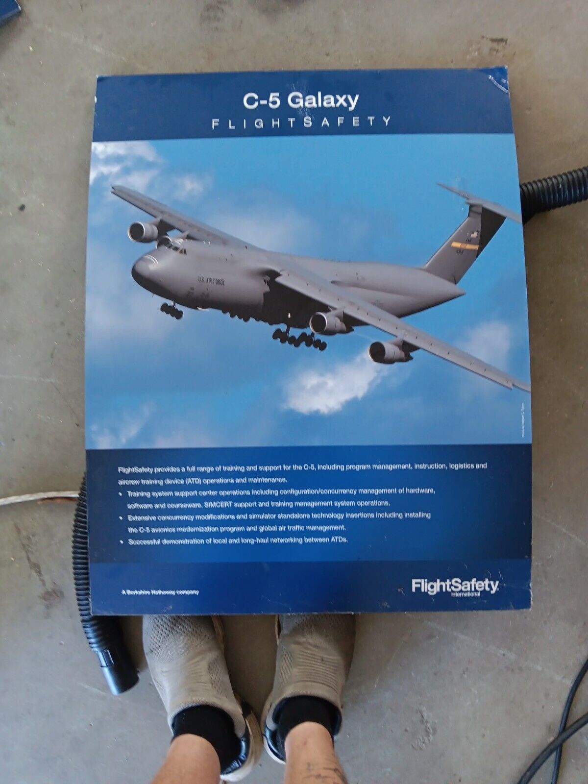 C-5 Galaxy Flight Safety Original Poster From Piper Air Plane Com.