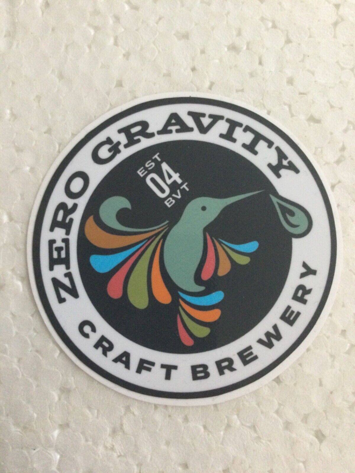 Zero Gravity Craft Brewery Beer Sticker Burlington Vermont 3”