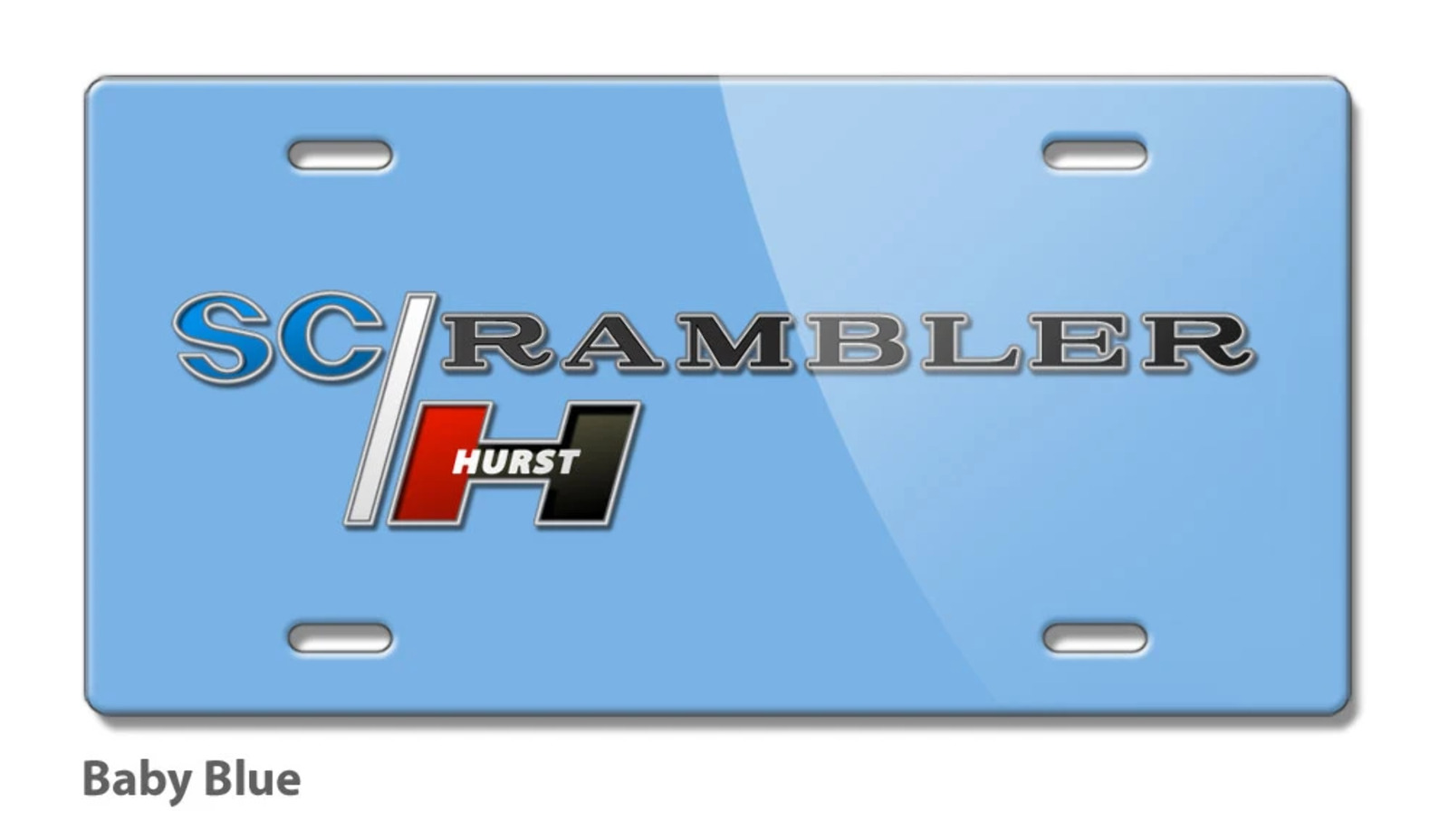 1969 AMC Hurst S/C Rambler Emblem Novelty License Plate - 16 colors  Made in USA