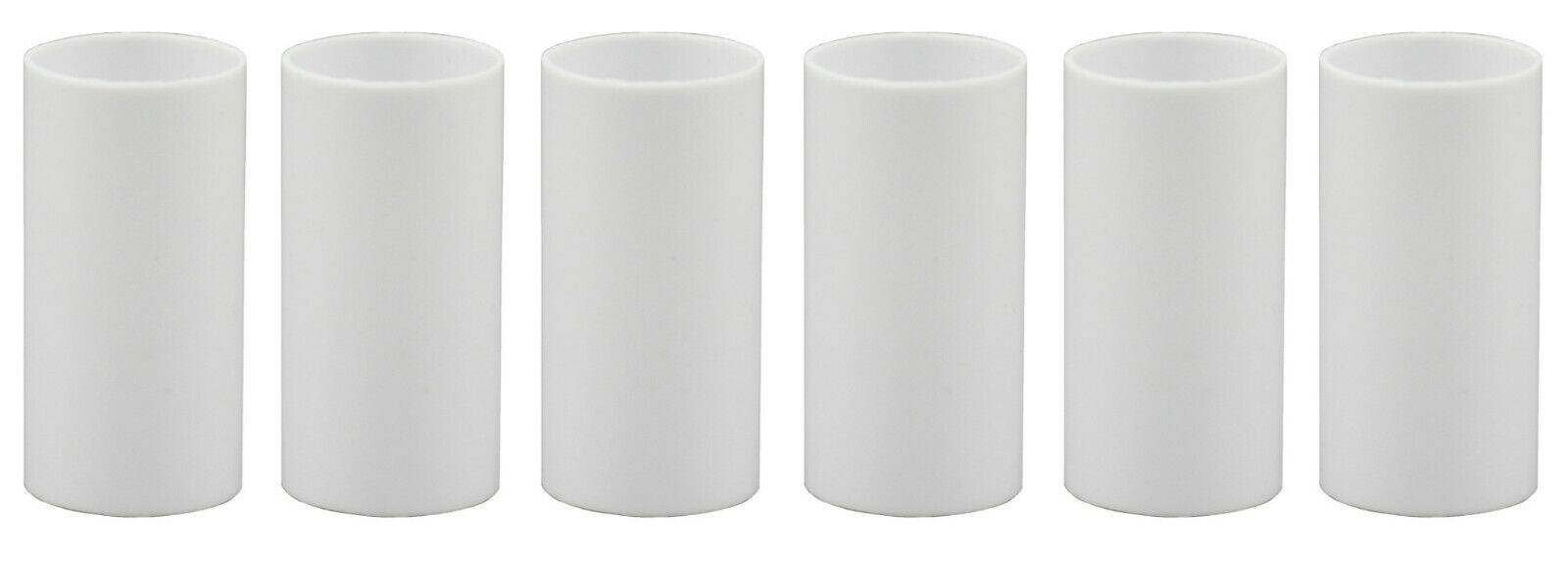 1 3/4 Inch White Plastic Candle Cover For Candelabra Base Lamp Sockets 6 Pieces