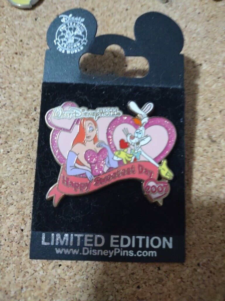 Disney Pin WDW Sweetest Day 2007 Jessica And Roger Rabbit Limited Edition 1000 