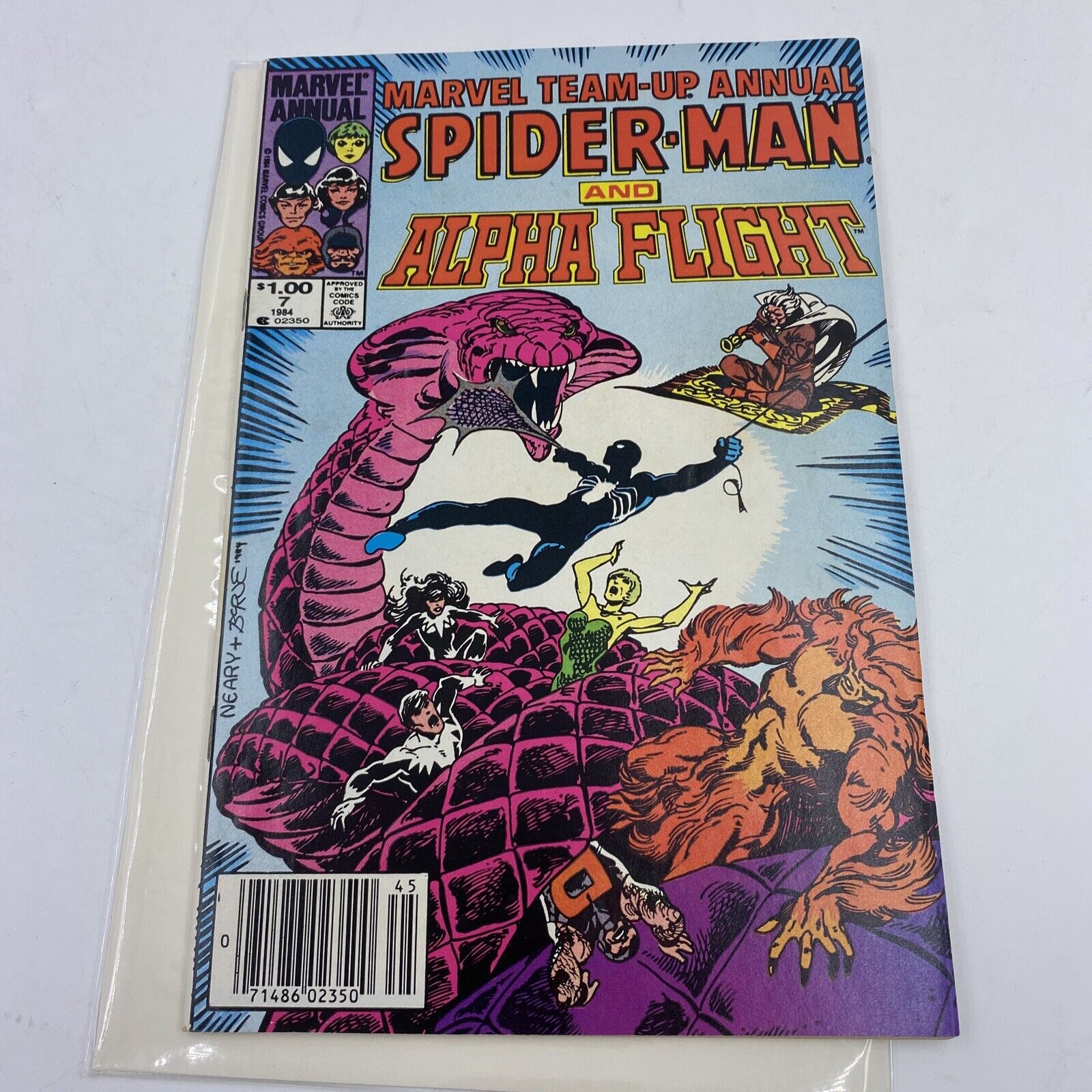 MARVEL #SPIDER-MAN AND ALPHA FLIGHT COMIC #7 (1984) NM + NEVER READ