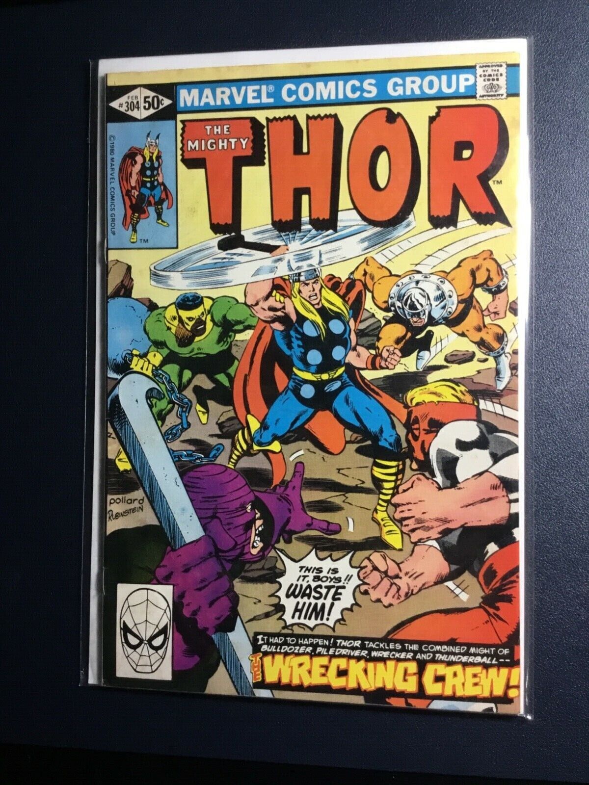 THOR #304 VG+ 4.5 (1981) IT’S THE MIGHTY THOR VERSUS THE WRECKING CREW