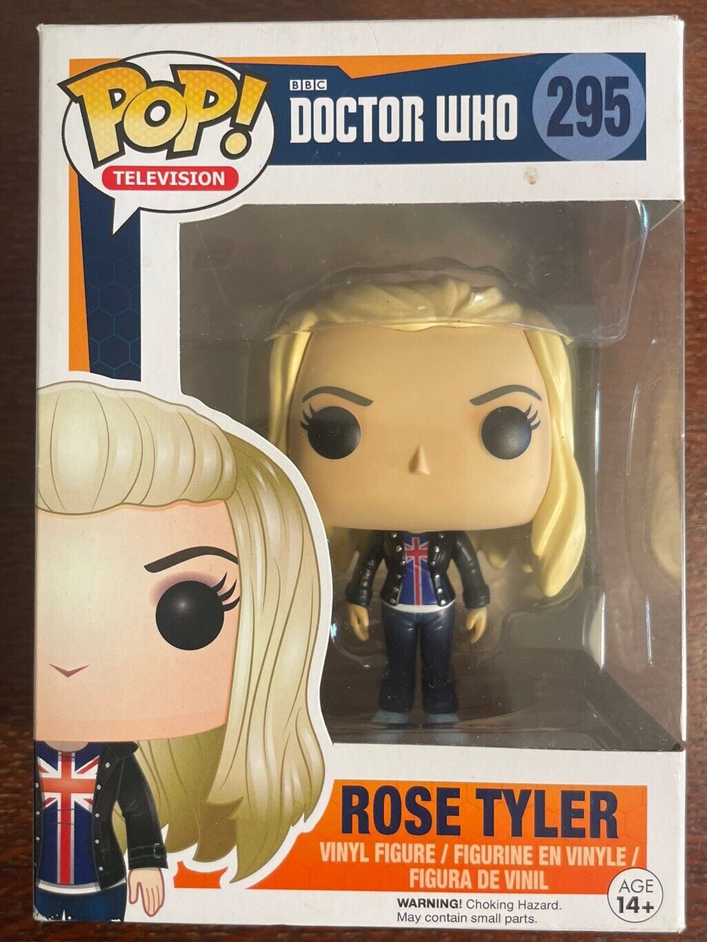 Funko Pop BBC Doctor Who #295 ROSE TYLER Vinyl Figure VAULTED 6207 Shelf Wear