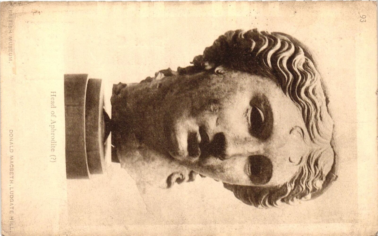 Vintage Postcard- Head of Aphrodite