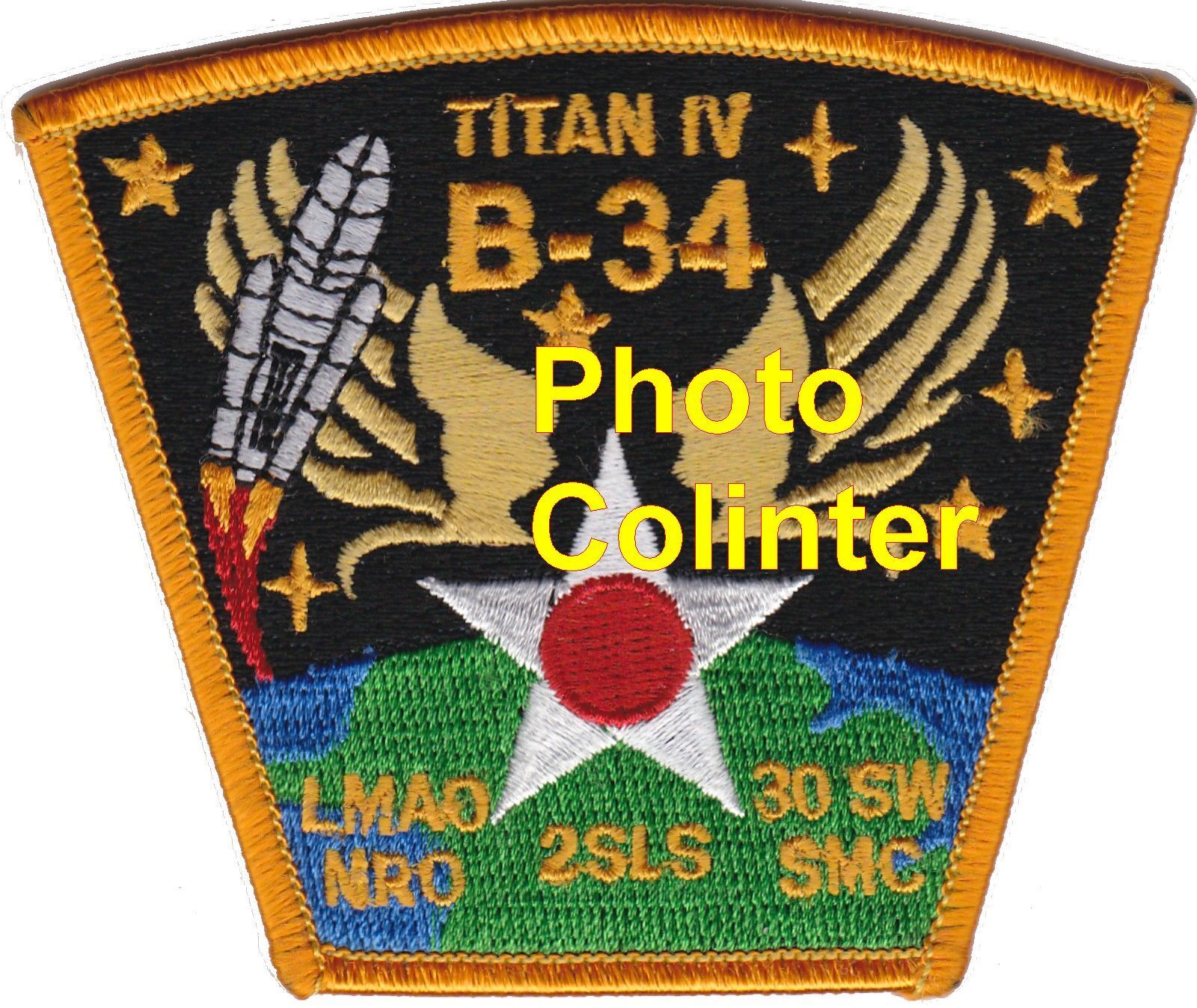 USAF - Titan IV B-34 - crest / fabric badge