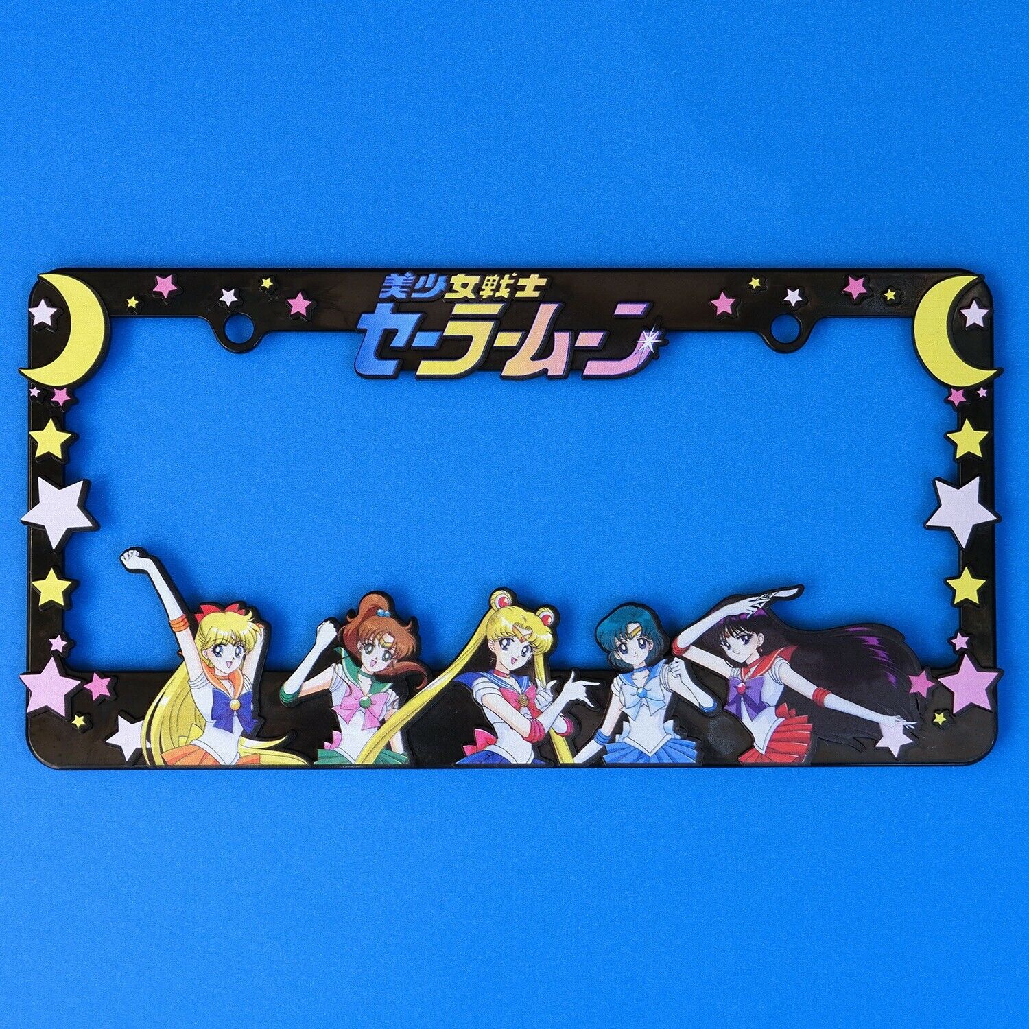 Sailor Moon Custom License Plate Frame Holder Car Anime Figure Manga