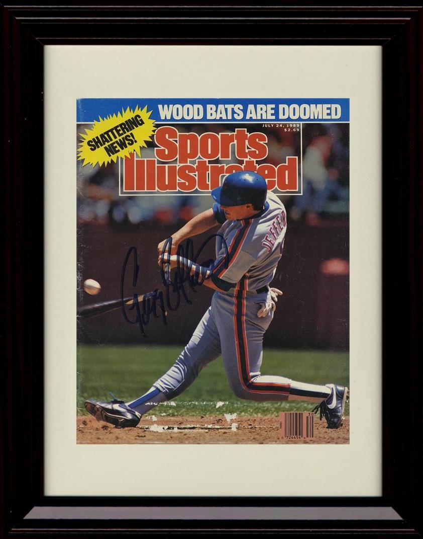 Framed 8x10 Gregg Jeffries - Sports Illustrated Wood Bats Are Doomed - New York