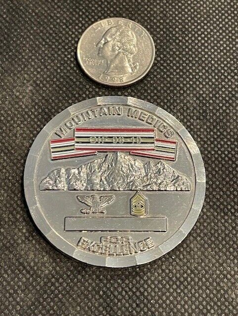 US Army Challenge Coin Multinational Force Iraq Task Force 10 Mountain Medics