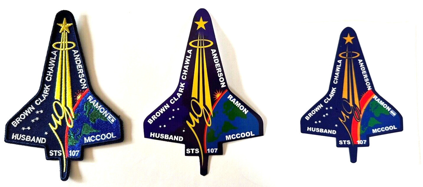 NASA...Columbia Space Shuttle..Last Mission .. Patch + Sticker + Shirt Iron on