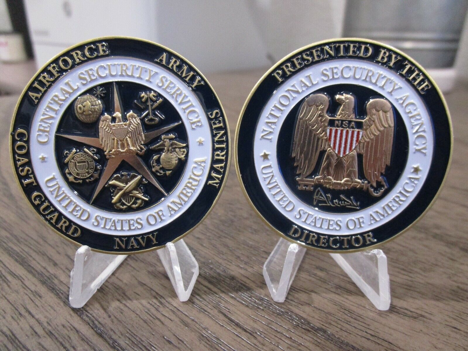 National Security Agency USAF Army USN CSS NSA Director's Challenge Coin