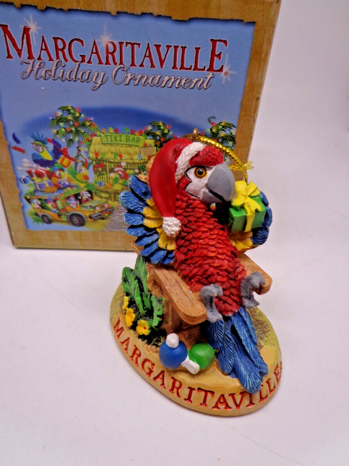 Margaritaville Jimmy Buffett Holiday Christmas Ornament Parrot - Boxed