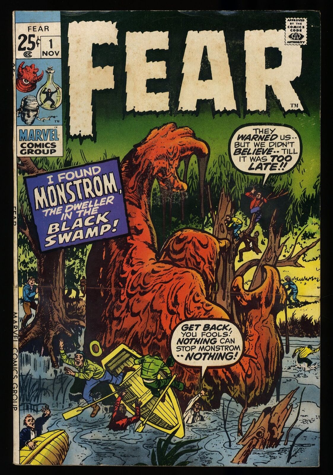 Fear (1970) #1 FN/VF 7.0 Marvel Monster Cover Marvel 1970