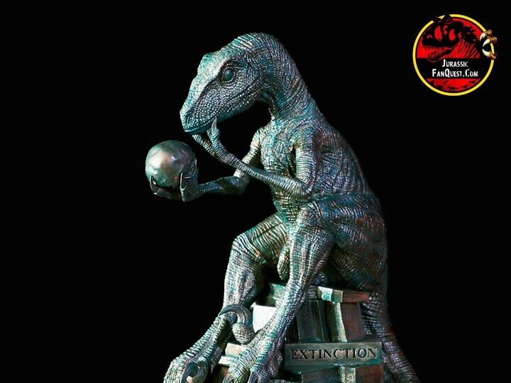 Rebor Oddities Extinction Renaissance Bronze Velociraptor Model Dinosaur Deco