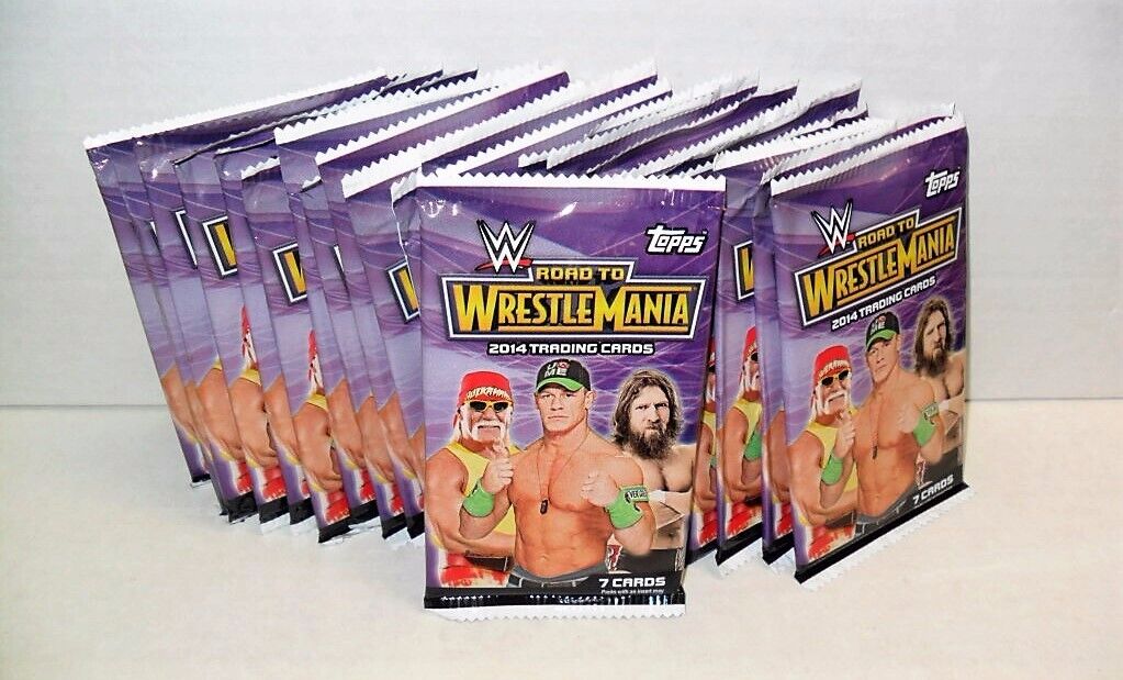 2014 TOPPS WWE ROAD TO WRESTLEMANIA TRADING CARD LOT OF (24) SEALED NEW PACKS 
