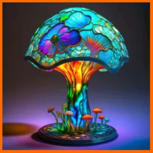 Multi-Color Table Magic Mushroom Lamp
