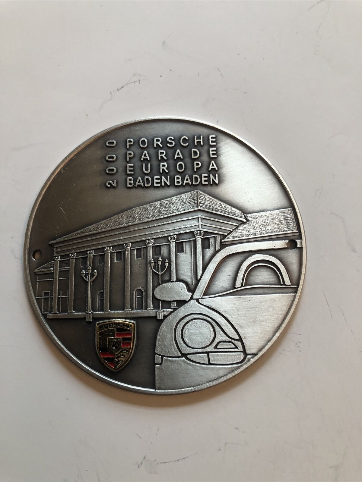 Porsche grill badge Europa Baden Baden 2000￼
