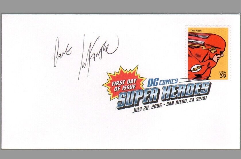 Carmine Infantino SIGNED The Flash DC Comics Super Heroes USPS FDI Art Stamp