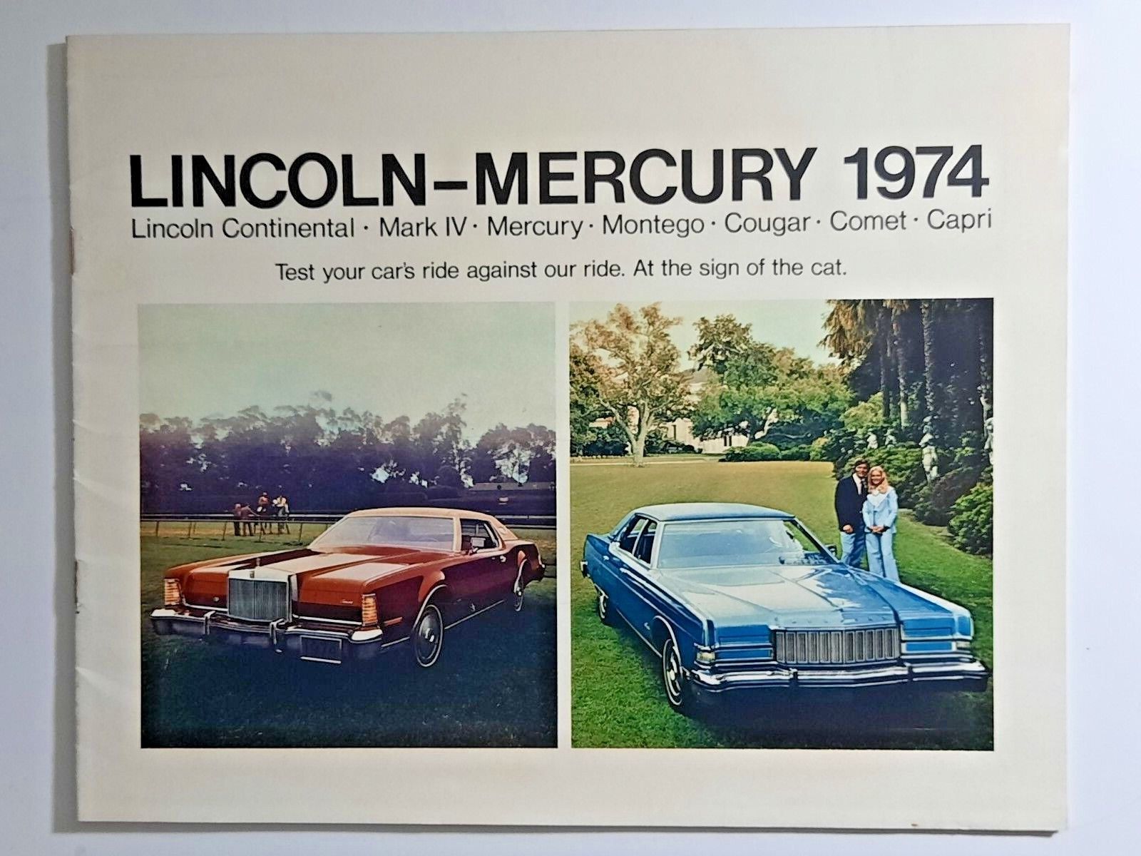 Vintage 1974 Lincoln-Mercury dealership sales brochure