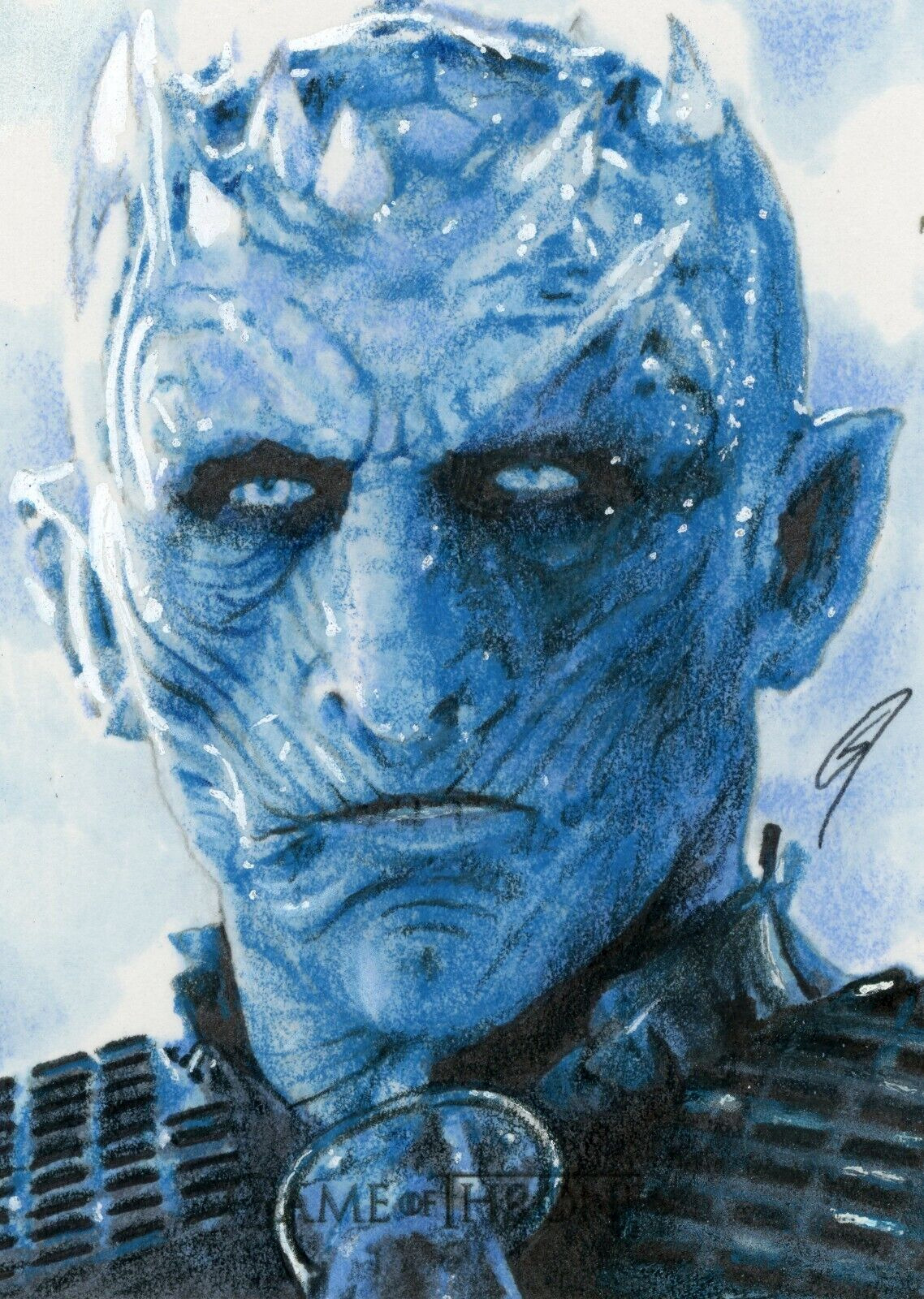 Game of Thrones Sketch Card “The Night King” Gabe Farber 2017 Rittenhouse GoT