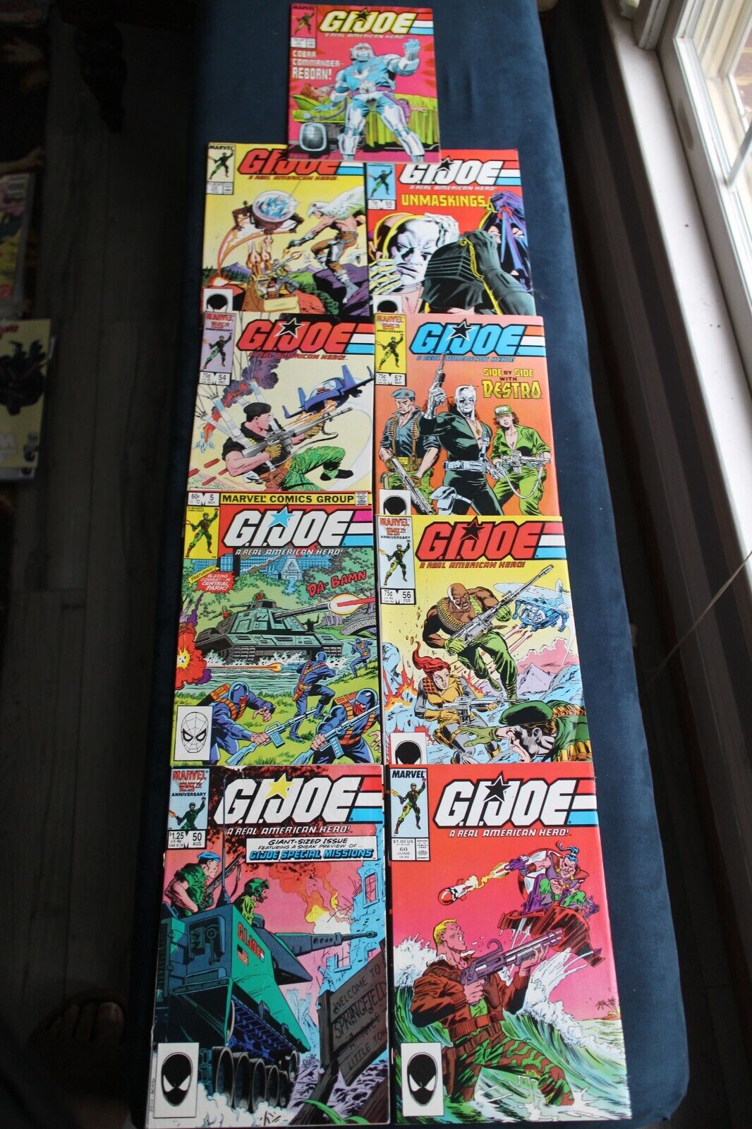 G.I.Joe A Real American Hero Marvel Comics Lot (8) VF to NM,See Photos