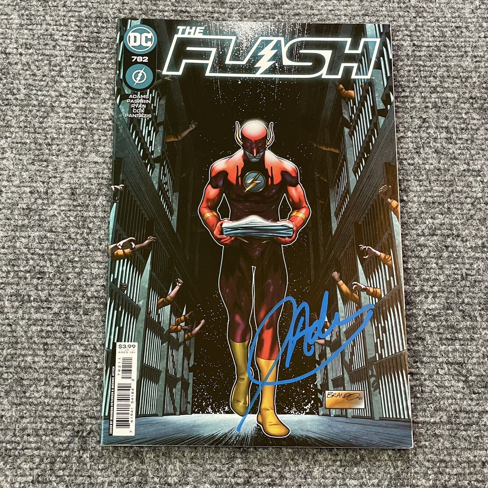 The Flash 782 DC Comics Signed By Jeremy Adams Autograph Barry Allen Prison