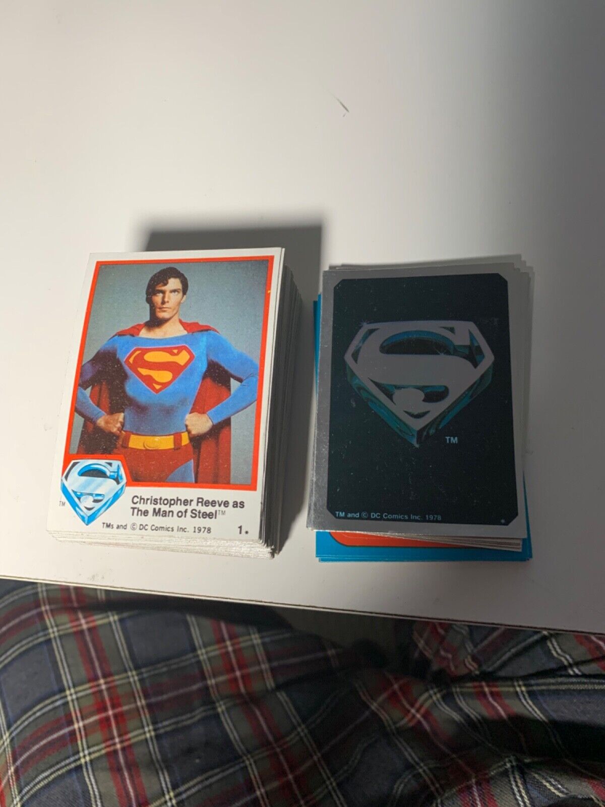 1978 Superman The Movie: Series 1 Complete Set 1-77 and all 12 Stickers