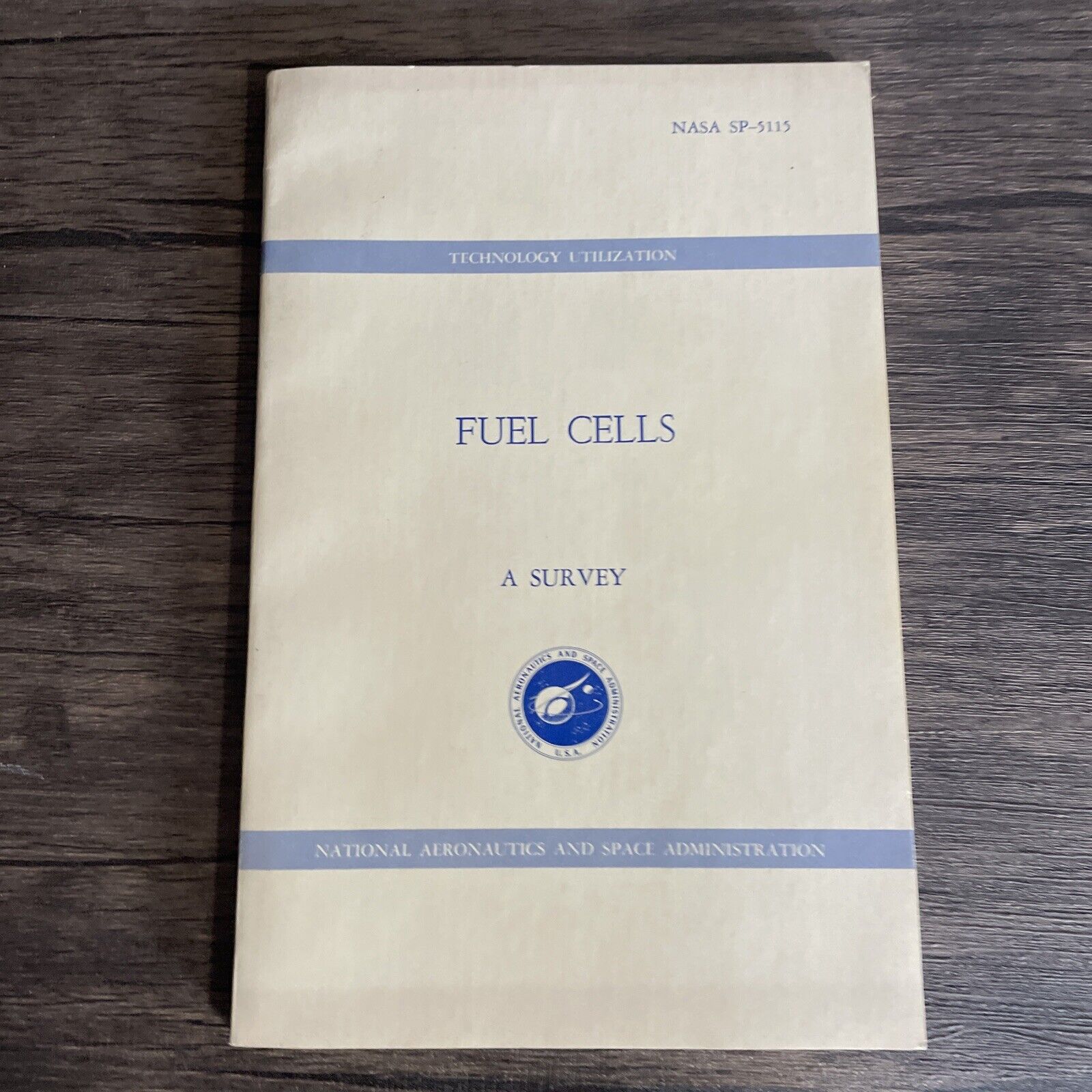 Fuel Cells A Survey NASA SP 5115 Vintage Paperback