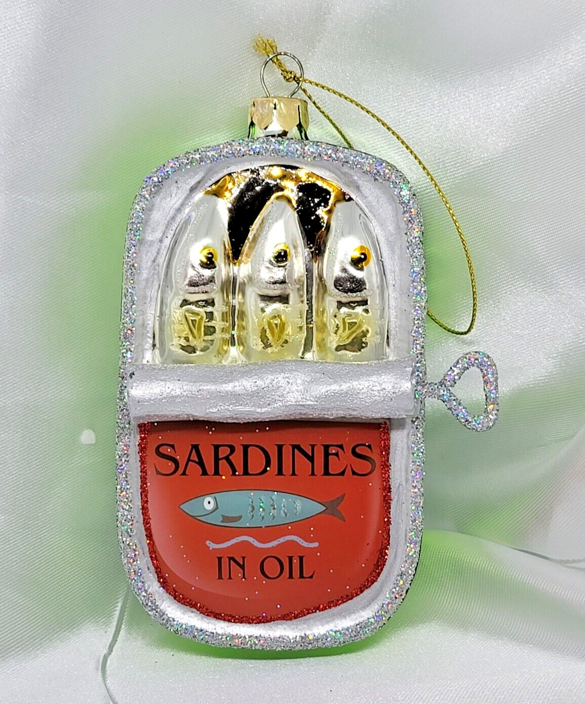 sardines ornament food snack funny gag gift ocean sea beach theme