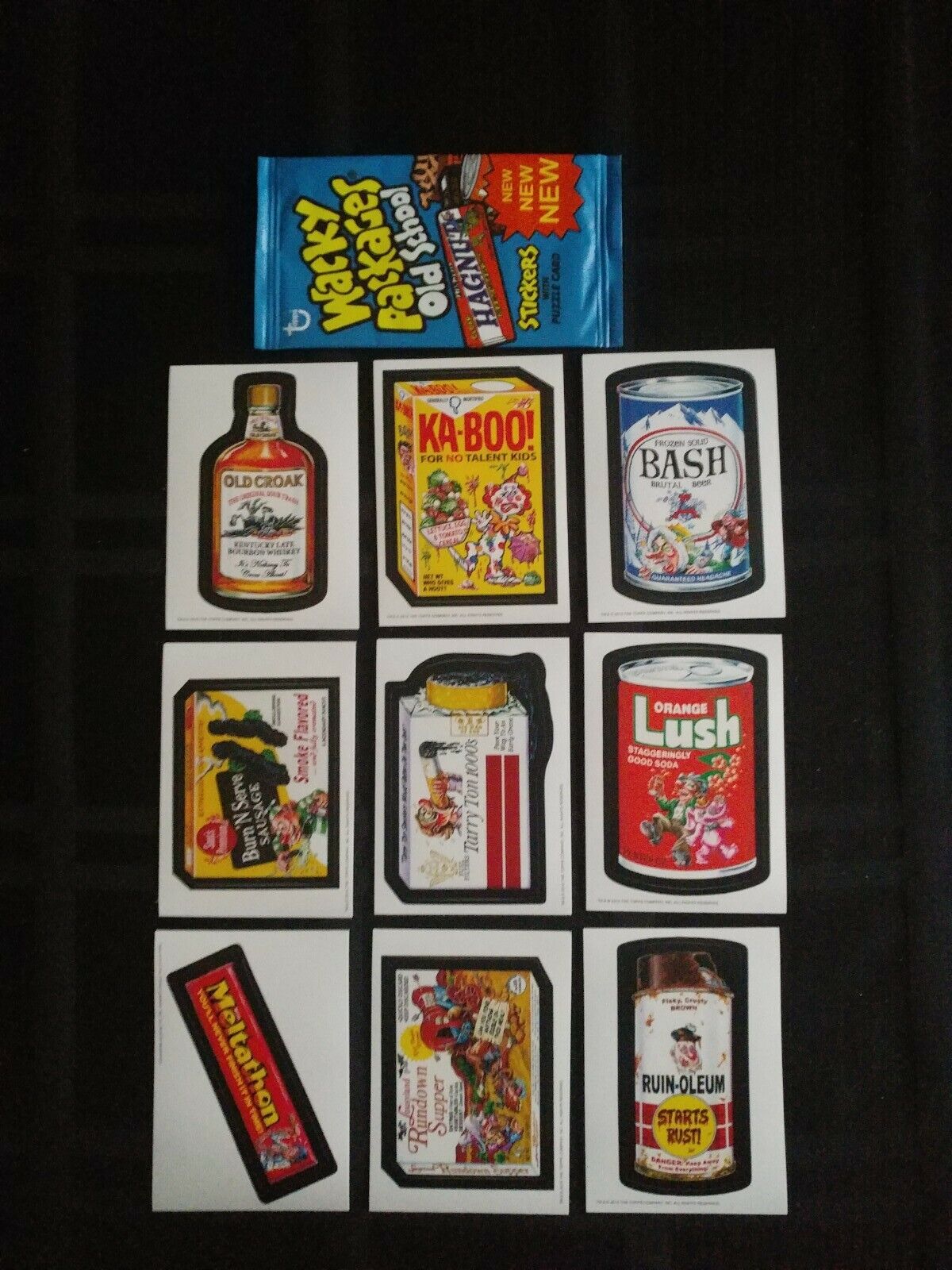 💥 2010 Wacky Packages Old School 2 Complete Set Of 33 With Puzzle