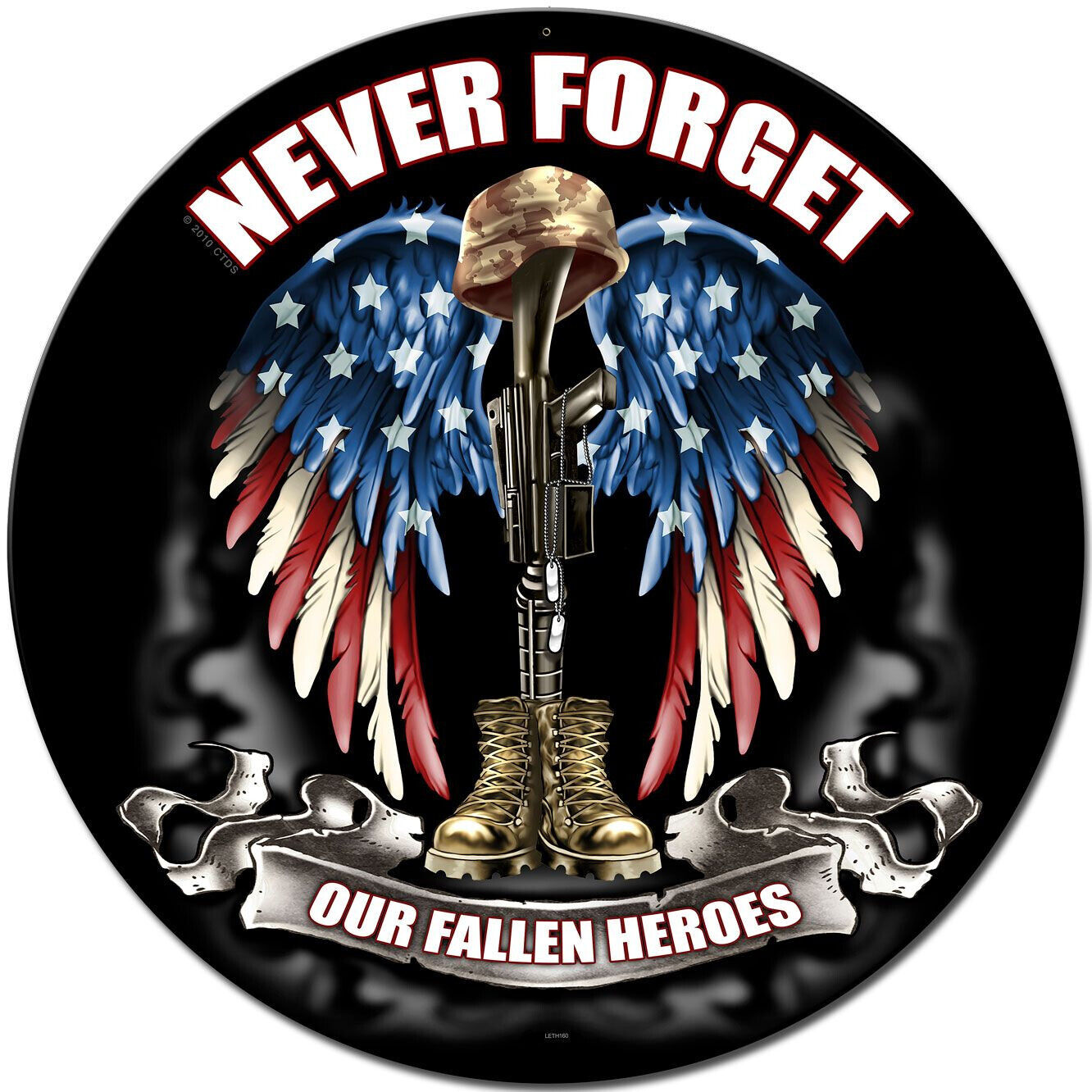 NEVER FORGET OUR FALLEN HEROES US FLAG 36\
