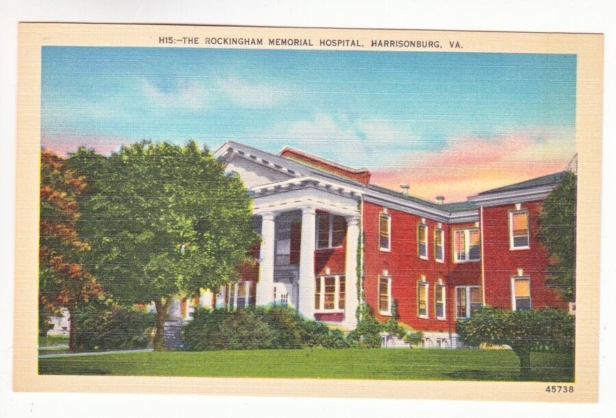 Postcard: Rockingham Memorial Hospital, Harrisonburg, VA