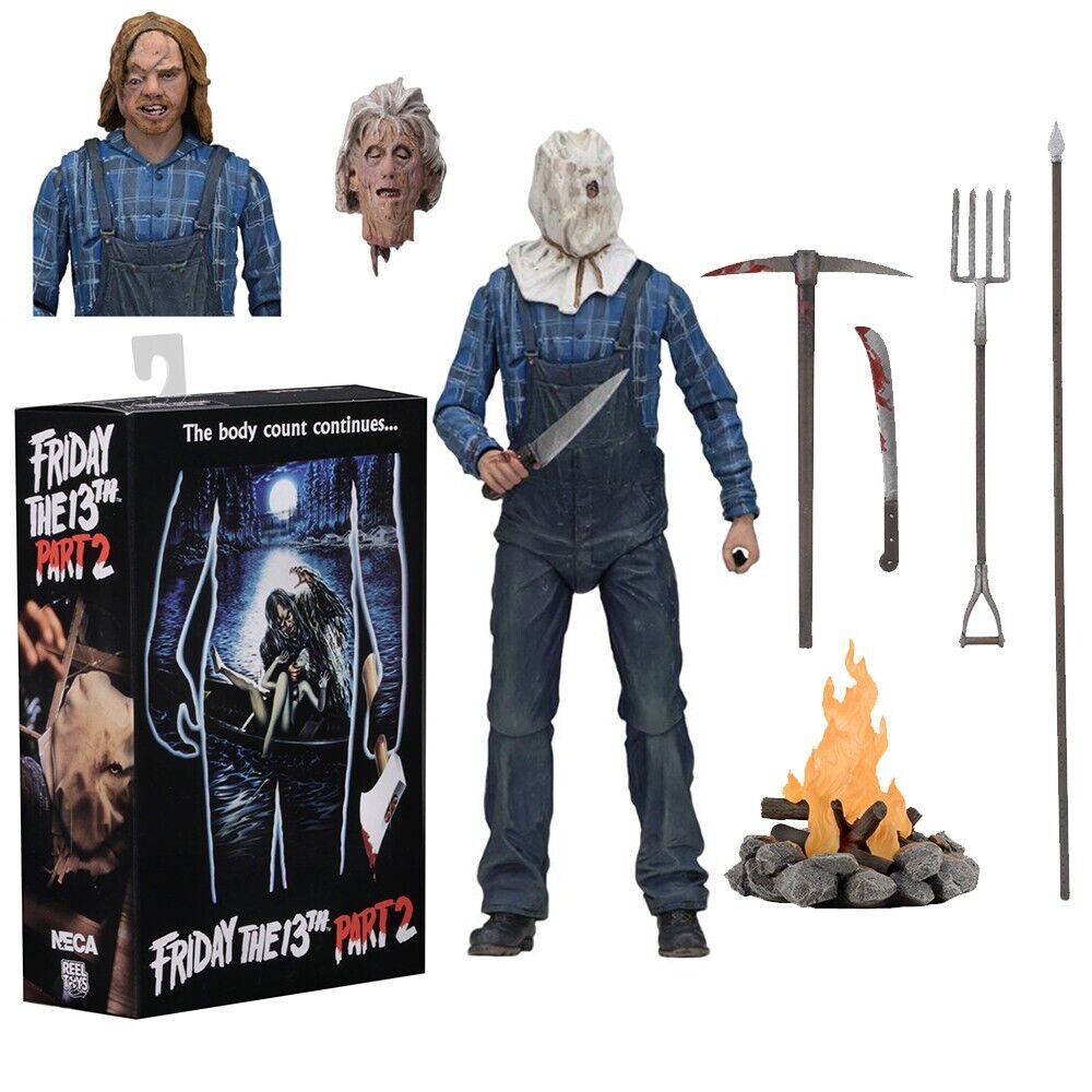 NECA Friday The 13th Part 2 Ultimate Jason Voorhees 7\'\' Action Figure Toy NEW