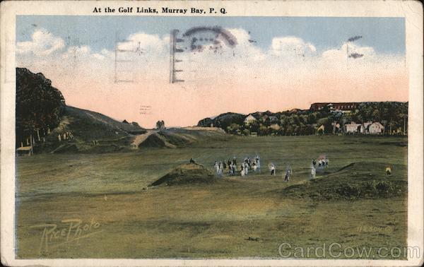 Canada 1924 Murray Bay,PQ At the Golf Links Valentine & Sons Publishing Co.