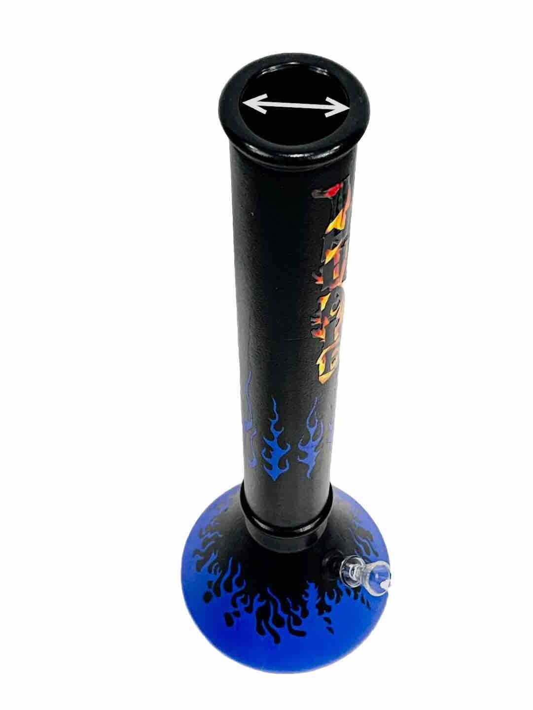 INHALE®️18” HEAVY DUTY THICK SOFT GLASS HOOKAH WATER PIPE Beaker With Glass Stem