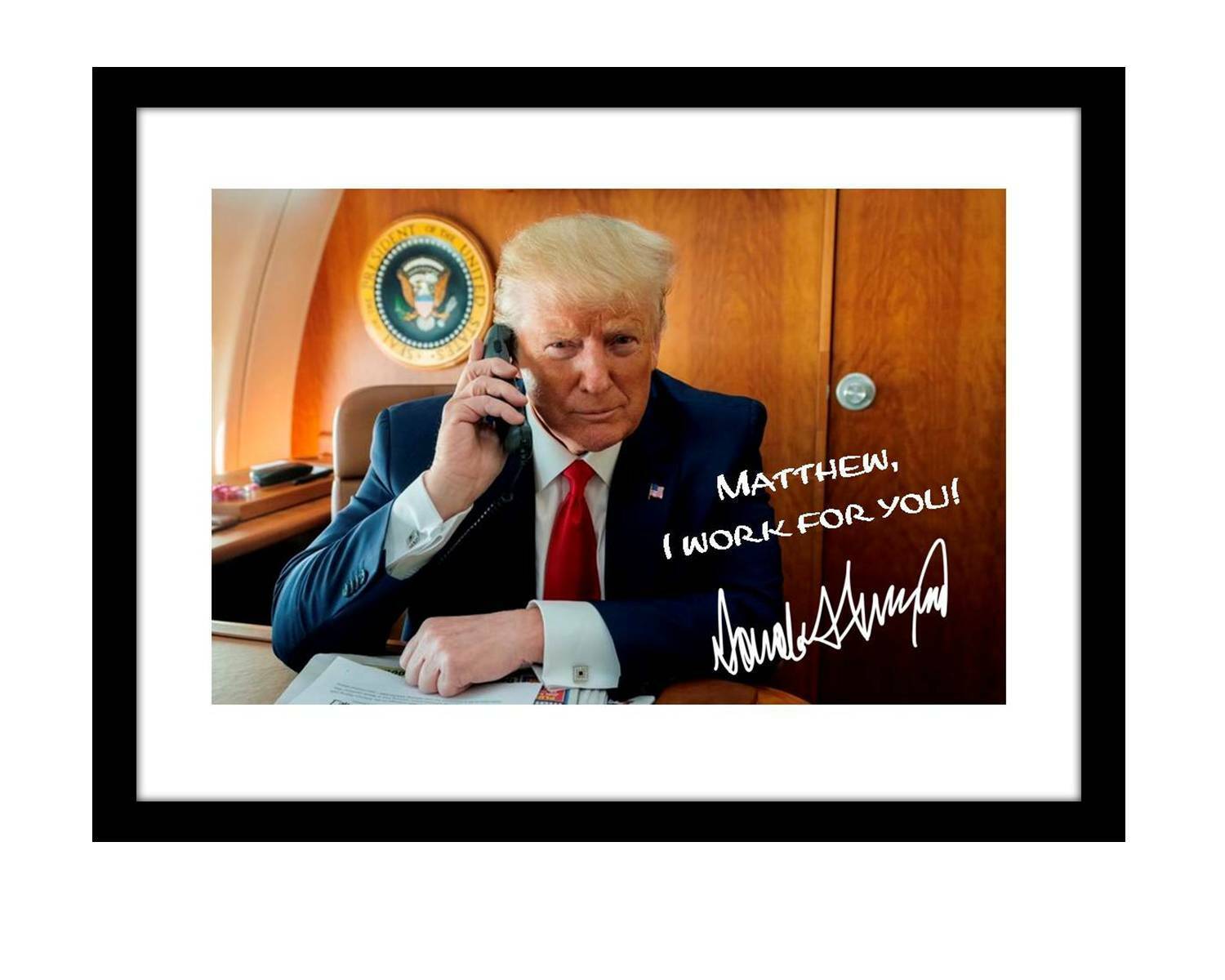 President Donald Trump 5x7 Signed Photo Autographed Customized to YOUR NAME 2024