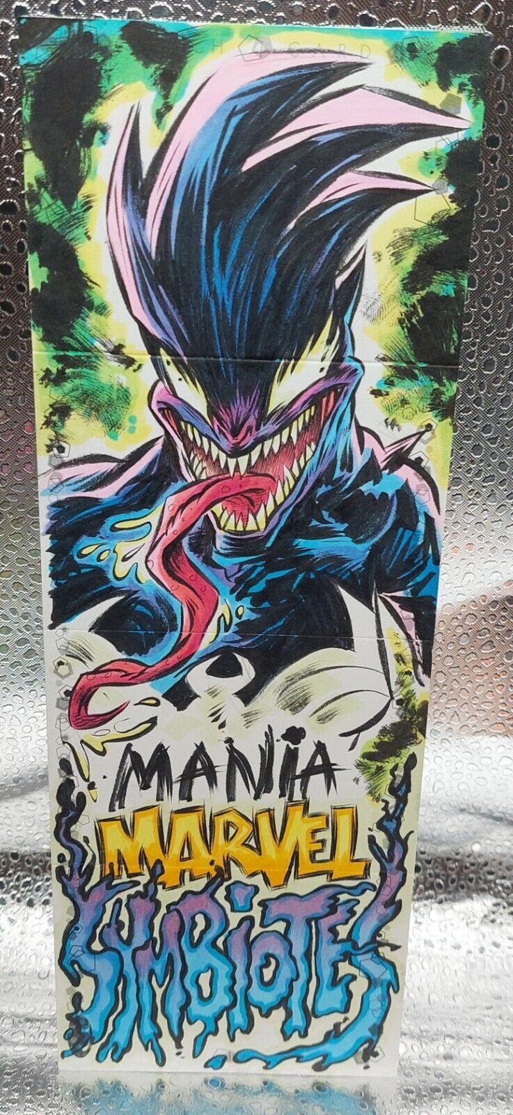 Jason Crosby Mania Symbiotes 1/1 4 Panal Sketch Card 2021 Marvel Premier Venom 