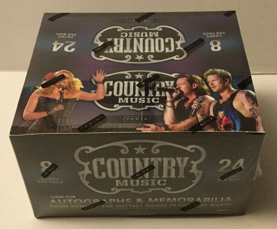 2014 PANINI COUNTRY MUSIC TRADING CARDS BOX - SEALED - 24 PACKS