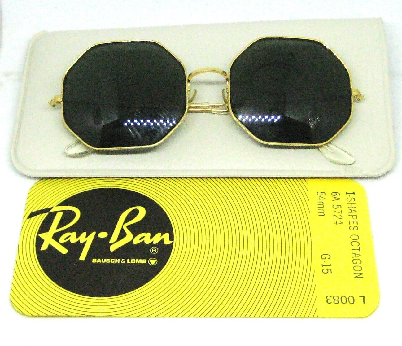 Ray-Ban USA 1960s Vintage B&L Shapes Collection L0083 Octagon NOS Sunglasses