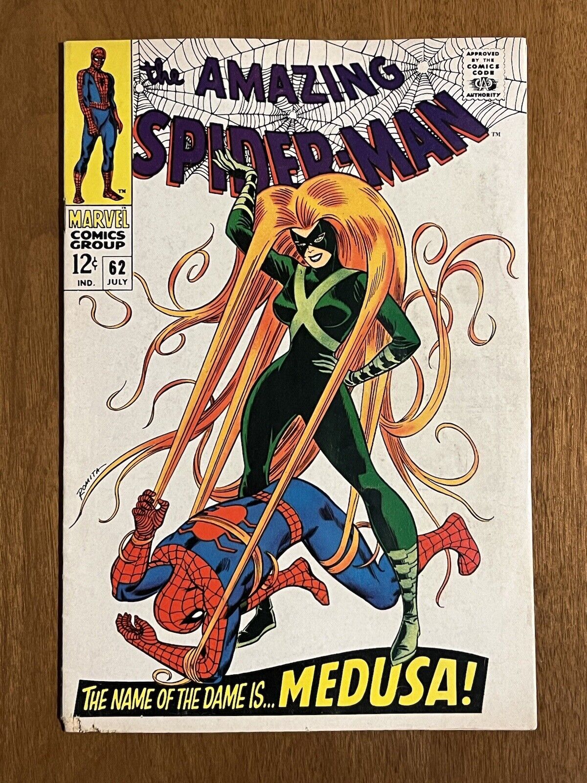 The Amazing Spider-Man #62/Silver Age Marvel Comic Book/Medusa/FN-