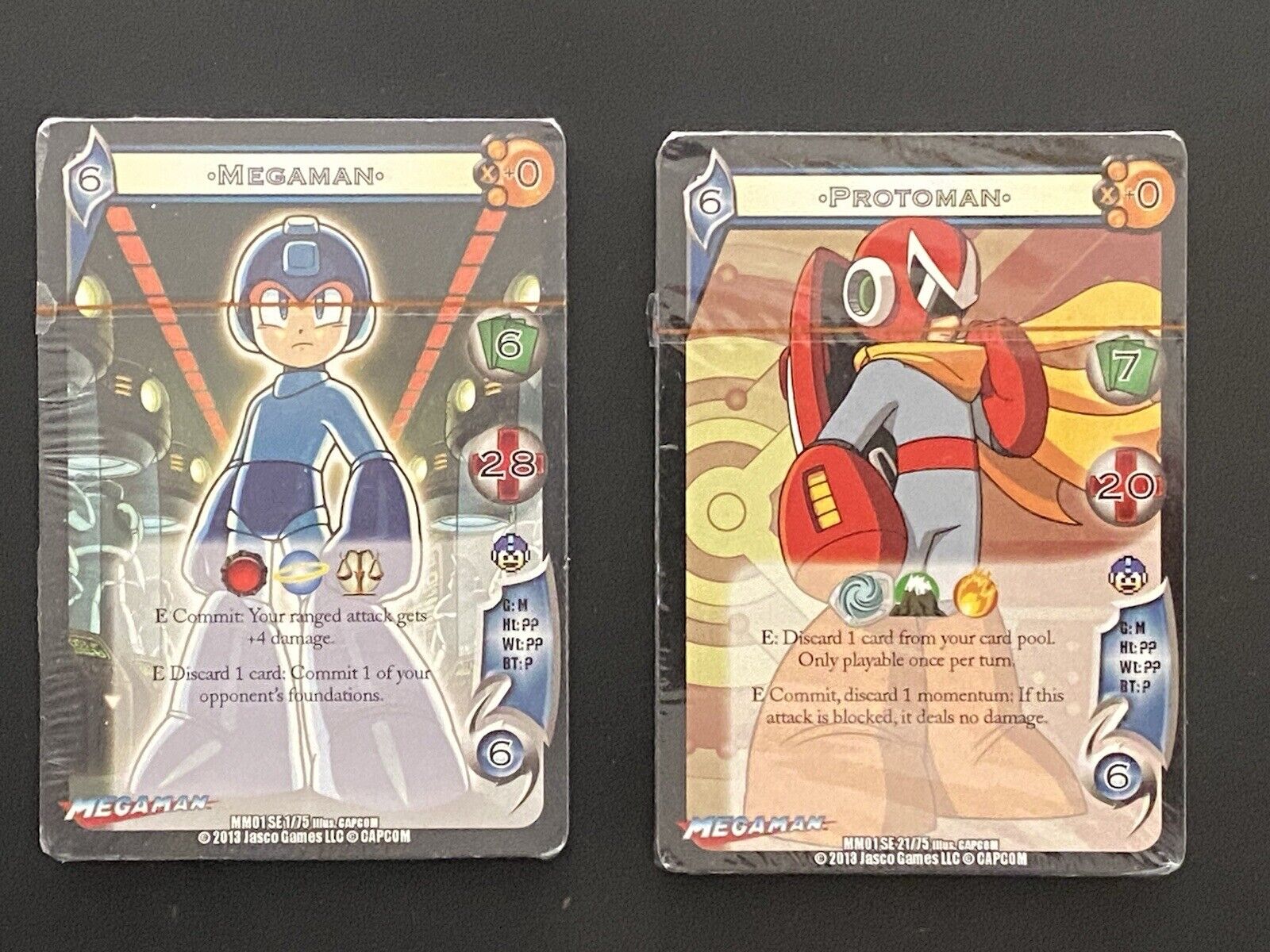 Mega Man: Universal Fighting System (UFS) 2 Packs of SEALED Cards