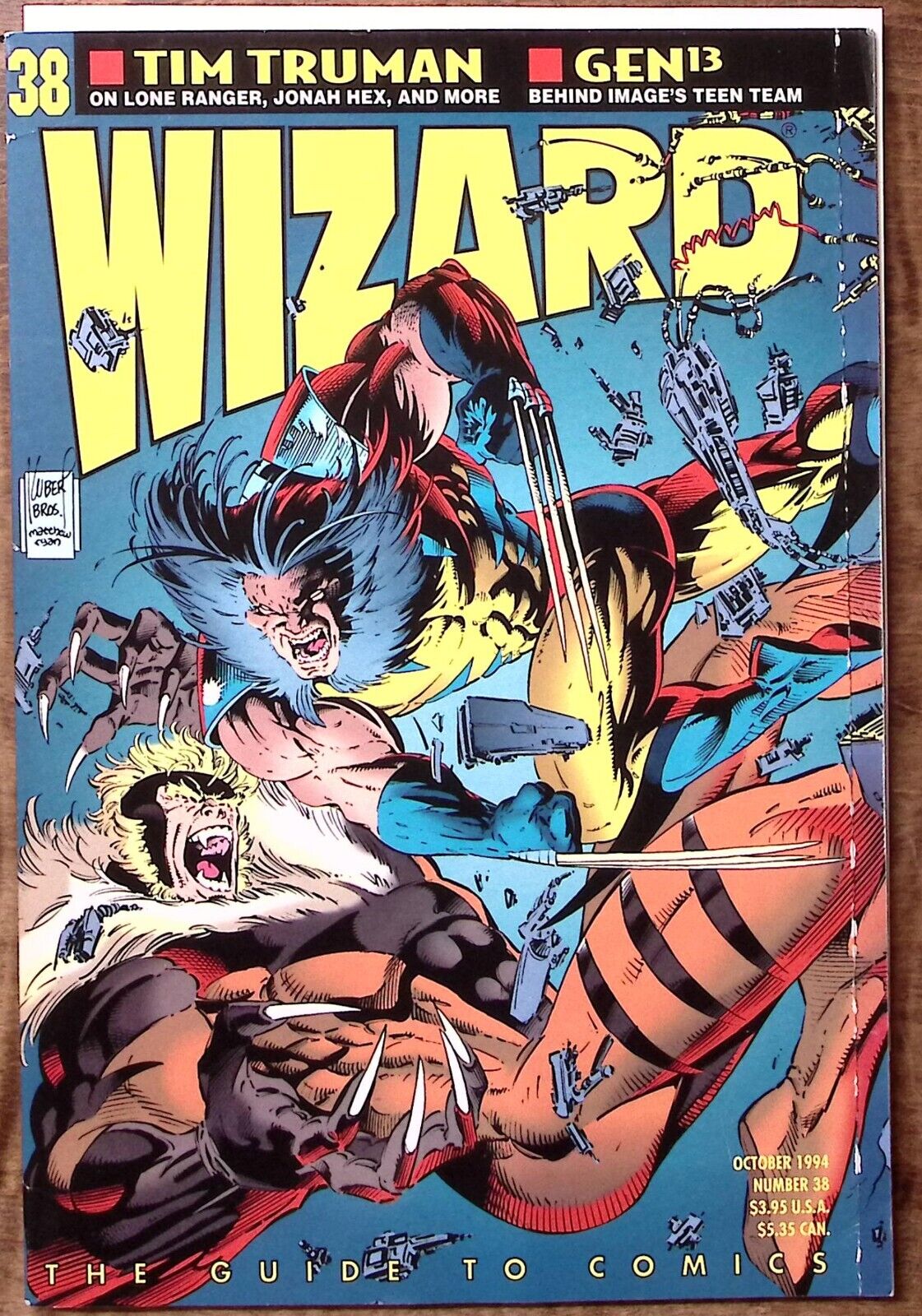 1994 WIZARD GUIDE TO COMICS #38 OCT WOLVERINE SABRETOOTH EXCELLENT  Z5057